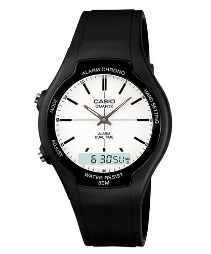 Reloj Casio Hombre Aw-90h-7e Agente Oficial Gtia 2 Años