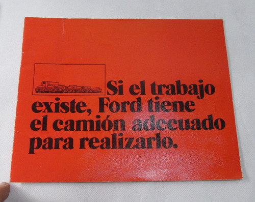 No Libro!! Folleto Publicitario Camiones Ford, Años 70