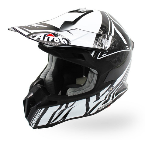 Casco Airoh Terminator 2.1 Cut Black Gloss