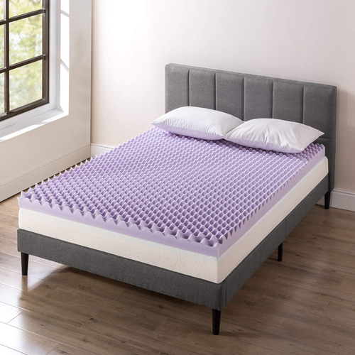 Colchón De Espuma Viscoelástica Infusión De Lavanda King