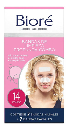 Bioré Combo, Bandas De Limpieza Profunda Tipo de piel Normal, Grasa, Mixta