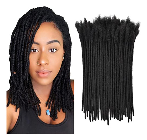 Extensiones De Temlock Pelo Humano 10 Pulgadas 0.4cm Yw51i