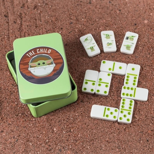 The Mandalorian Grogu 28 Piezas Juego Domino Caja Metalica