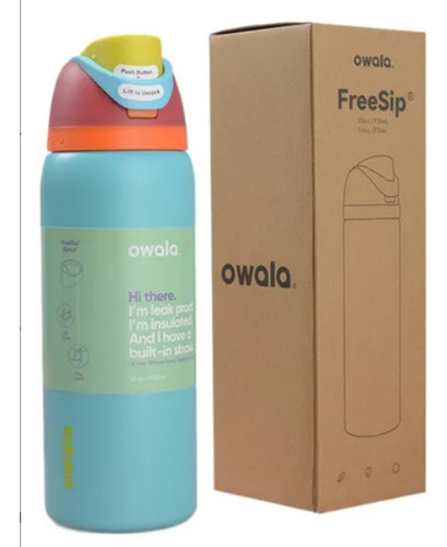 Botella De Agua Owala Freesip: A Prueba De Fugas, Aislante,