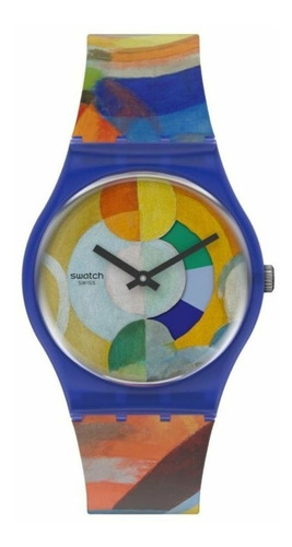 Imagen 1 de 9 de Reloj Swatch Pompidou Gz712 Carousel, By Robert Delaunay