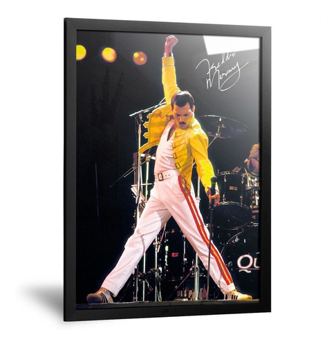 Cuadro Freddie Mercury Queen Wembley Rock Enmarcado 20x30cm