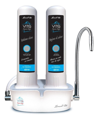 Purificador De Agua Filtro Smart-tek Vita Aqua Safe Garantía Extendida Familiar Hogar