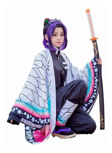 Set De Demon Slayer Kochou Shinobu Traje Disfraz Cosplay