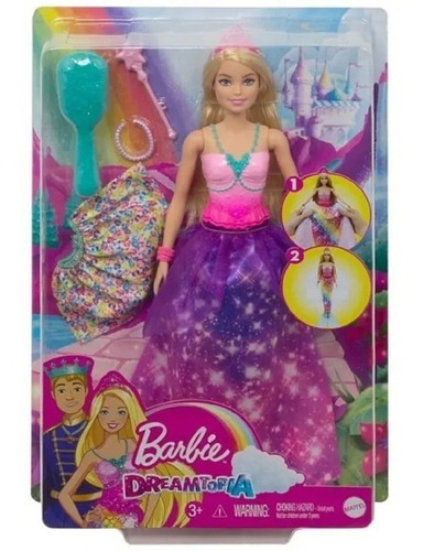 Barbie Dreamtopia Muñeca Modelo Princesa Transformable