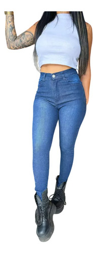 Jean De Mujer Elastizado Azul Oscuro Nissie Denim School