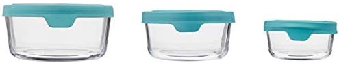Anchor Hocking Trueseal Recipientes Redondos De Vidrio Para