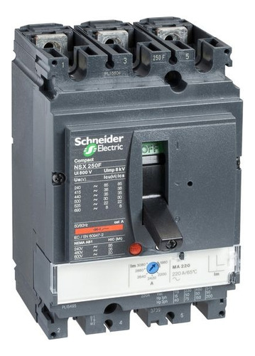 Interruptor Automatico 3p 125a 36ka Ref Lv516332 Schneider