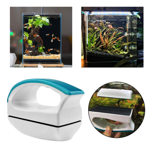 2 Mini Cepillos Magnéticos Para Peceras De Acuario