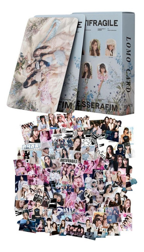 Le Sserafim (55 Photocard + Sticker) Kpop Pegatina+ Lomocard