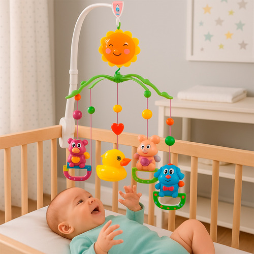 Móbile Para Berço Musical Sonho Encantado Unitoys C/ Fixação