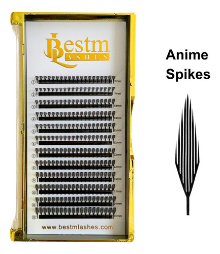 Extensión De Pestañas Estilo Anime Easy Fans Tipo Pluma
