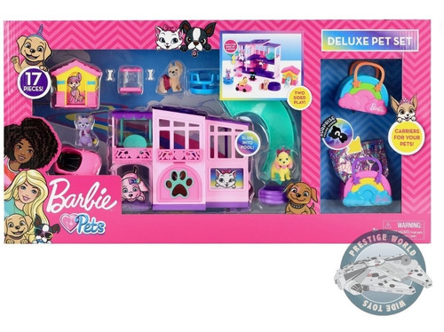 Barbie Deluxe Pet Set Dreamhouse 17 Pieces - Just Play