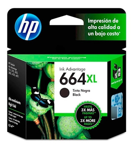 Cartucho Tinta Hp Original 664 Xl Negro 2135 3635 4535 3775