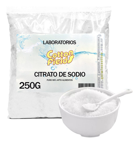 Citrato De Sodio Puro 99% Apto Alimentos X 250g 