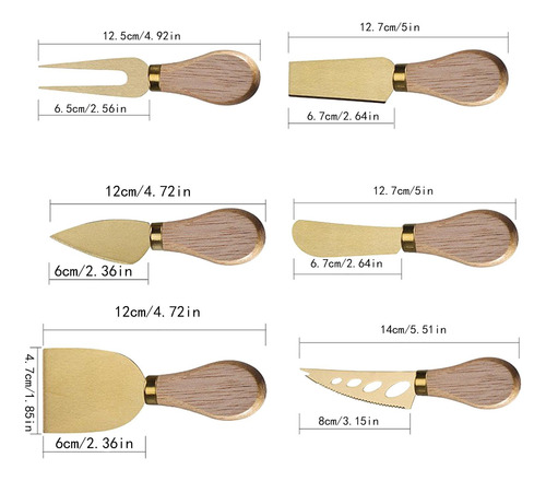 Juego De Cuchillos Para Queso, Utensilios Para Pizza, De