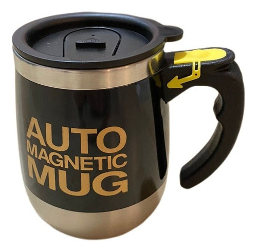 Caneca Mixer Automática Magnética Usb Chá Café Nescau Leite Cor Preto Auto Magnetic Mug