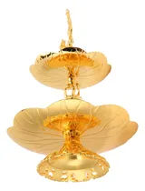 Comprar Soporte Dorado Para Tartas De 2 Capas, Estilo Europeo, Fácil