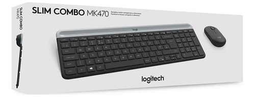 Kit De Teclado Y Mouse Inalámbrico Logitech Mk470 Español 