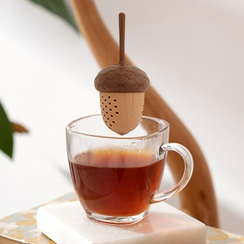 0 Colador De Té De Silicona, De Té Con Forma De Bellota,