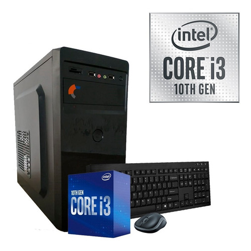 Imagen 1 de 4 de Pc Escritorio Computadora I3 10ma 8gb Ssd 240gb Wifi