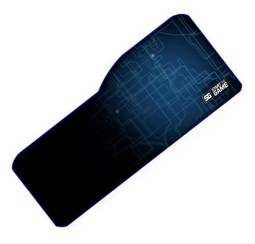 Imagen 1 de 4 de Mouse Pad gamer Vorago MPG-300 de fibra y caucho xl 345mm x 795mm x 5mm negro