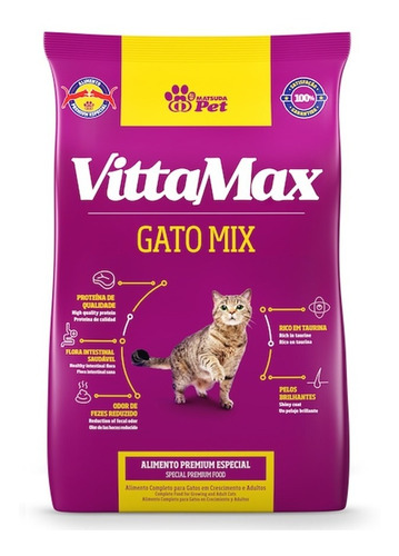 Ração Premium Especial Vittamax Gato Mix 1 Kg - Matsuda Pet