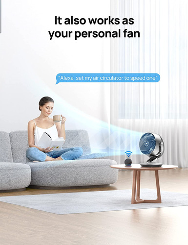 Ventilador Oscilantes Inteligente De Escritorio Con Wifi App