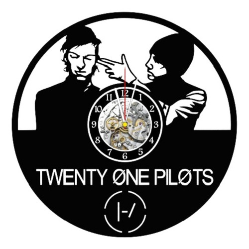 Reloj Corte Laser 1222 Twenty One Pilots Siluetas