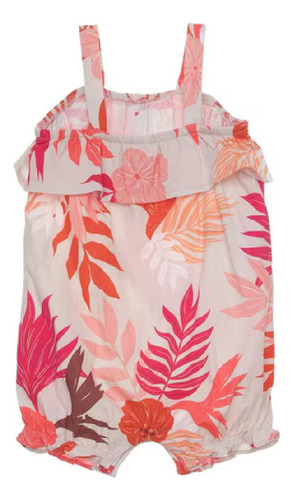 Carters Mameluco Romper 2 Piezas Niña Bebé Primavera Verano Girasol Y Tropical 12m