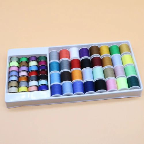 Caja De Hilo De Coser Con Forma De Cilindro Con Cierre De 60
