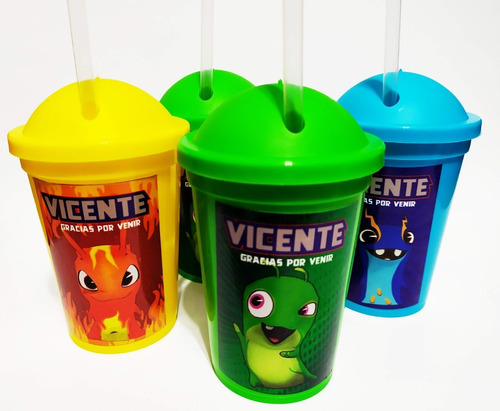 Vasos Plásticos Souvenirs - Bajoterra (10 Unid)