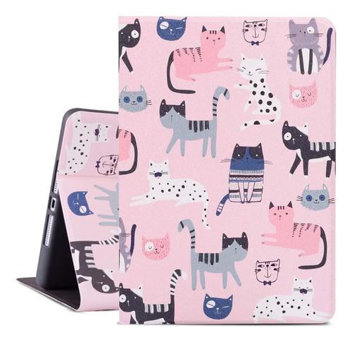 Funda Para iPad 10.2 Cutebricase Con Soporte Multiángulo Gat