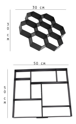 Pack Molde Cuadrado 50x50 Y Panal 30x30/ JLG Importadora