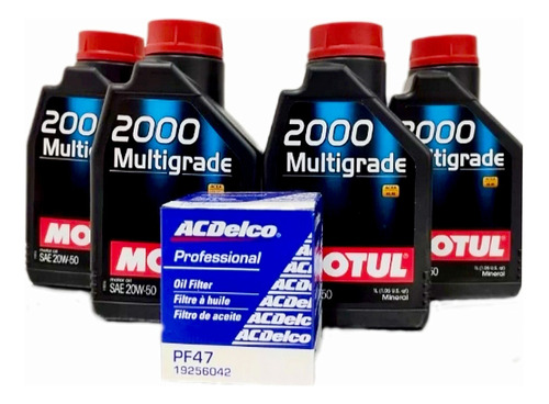 Aceite Mineral 20w50 Motul Combo