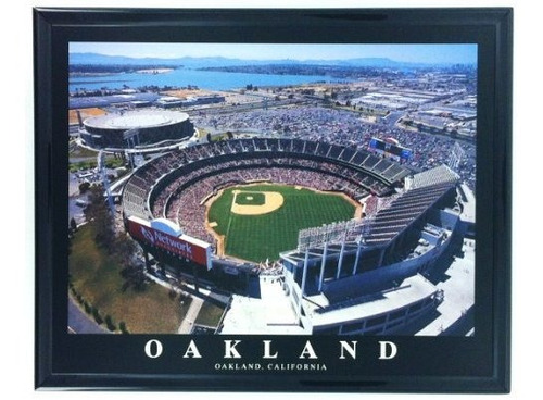 Enmarcado Oakland Estadio Red Associates 2003 Antena Decorat