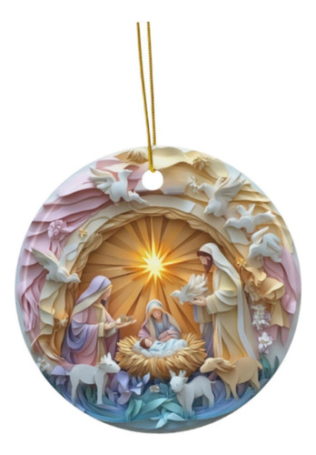 Fs 2 Adorno Para De Navidad, Pequeño Colgante De Nacimiento