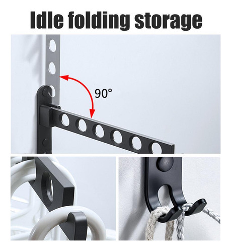 Colgador De Ropa Plegable De Aleación De Aluminio Para Secar