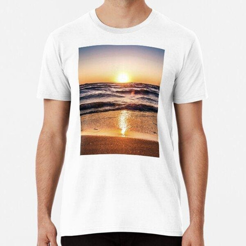 Remera Blue Calm Beach Ocean Shore Algodon Premium 