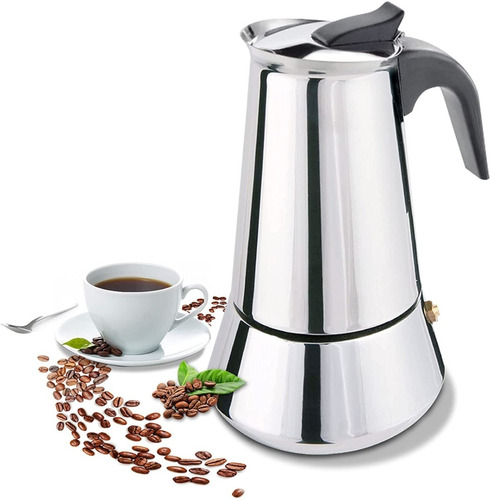 Cafetera Italiana Espresso De 6 Tazas 300ml Acero Inoxidable