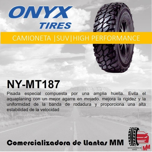 2 Llantas Onyx Ny-mt187 Lt245/75r16 120/116