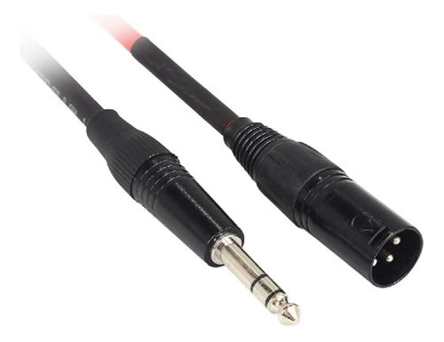 Rockville Rcxmb15b 15 Rean Xlr Macho A 1/4 Trs Cable Negro 1