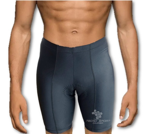 Pantaloneta Ciclismo Lycra Protector Badana Bicicleta Negro