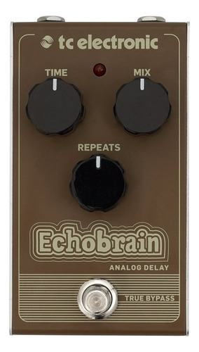 Tc Electronic Echobrain Analog Delay Pedal Guitarra Color Marrón Oscuro
