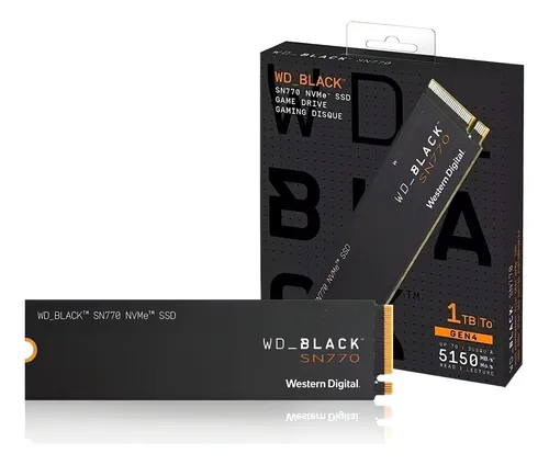 Ssd 1TB M.2 2280 Nvme Pcie Gen 4x4 Western Digital Wd Black