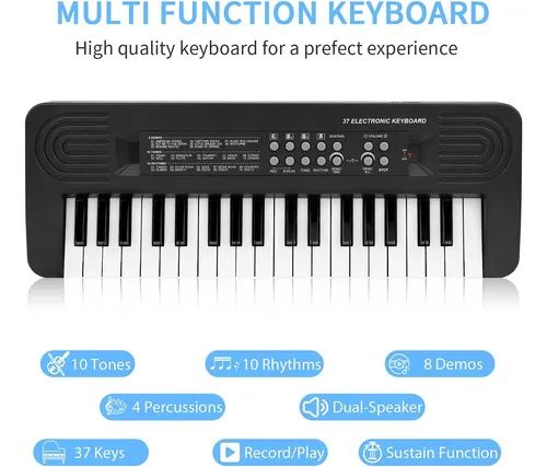 Piano De Juguete De 37 Teclas Para Ninos De 3 A 5 Anos.